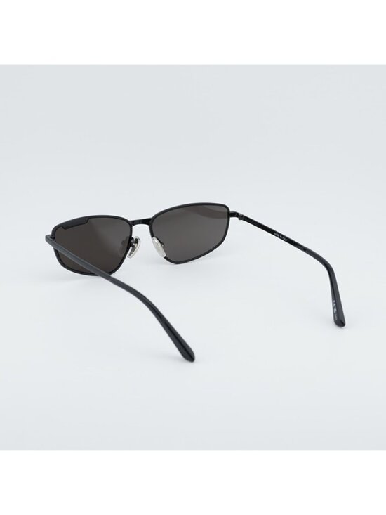 Balenciaga BB0277S 001 Unisex Sunglasses Black Rectangle Frame, Grey Lenses
